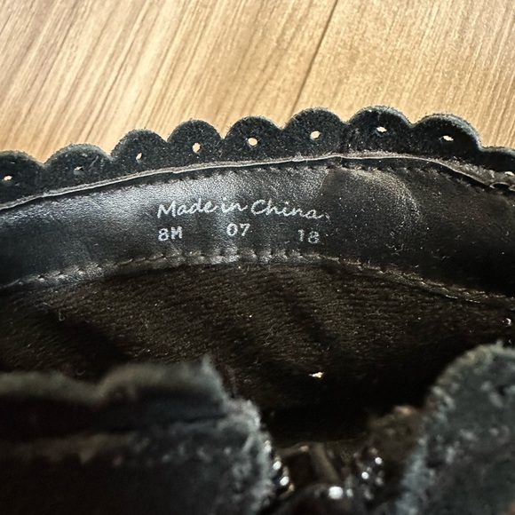 Jack‎ Rogers Women's Suede Leather Almond Toe Black Ankle Booties Size 8 - Picture 9 of 9